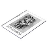 Happy Halloween. Distressed skull ノートブック (左側)