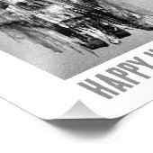 Happy Halloween. Distressed skull フォトプリント (角)