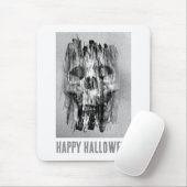 Happy Halloween. Distressed skull マウスパッド (マウス)