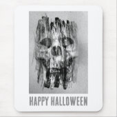 Happy Halloween. Distressed skull マウスパッド (正面)