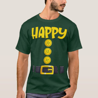 Happy Halloween Dwarf Costume Color Matching  Tシャツ