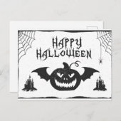Happy Halloween! Enjoy spooky fun and sweet treats シーズンポストカード (正面/裏面)