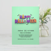 Happy Halloween Eyeball Invitation 招待状 (スタンド正面)