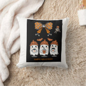 Happy Halloween – fantômes café mignons クッション (ブランケット)
