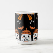 Happy Halloween – fantômes café mignons コーヒーマグカップ (中央)