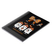 Happy Halloween – fantômes café mignons ノートブック (左側)