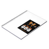 Happy Halloween – fantômes café mignons ノートブック (左側)