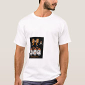 Happy Halloween – fantômes café mignons Tシャツ (正面)