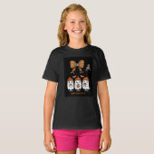 Happy Halloween – fantômes café mignons Tシャツ (正面フル)