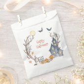 Happy Halloween Favor Bags フェイバーバッグ (クリップ留めされた状態)