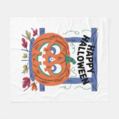 Happy Halloween Fleece Blanket フリースブランケット (正面(横))