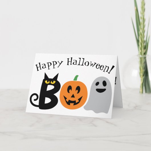 Happy Halloween! Folded Greeting Card カード (正面)