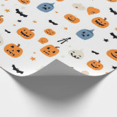 Happy Halloween for babyes white ラッピングペーパー (角)
