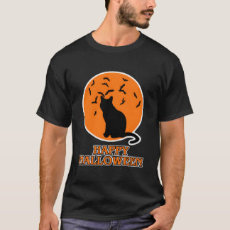 Happy Halloween For Cat Black Cat Halloween Tシャツ