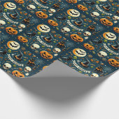 Happy Halloween Fun & Spooky ラッピングペーパー (角)