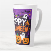 Happy halloween ghost カフェラテマグ (右アングル)