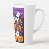 Happy halloween ghost カフェラテマグ (右)