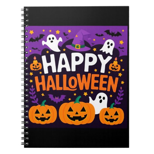 Happy halloween ghost ノートブック (正面)