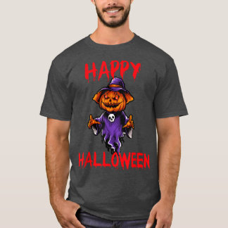 Happy Halloween Ghost Jack O Lantern Pumpkin Scary Tシャツ