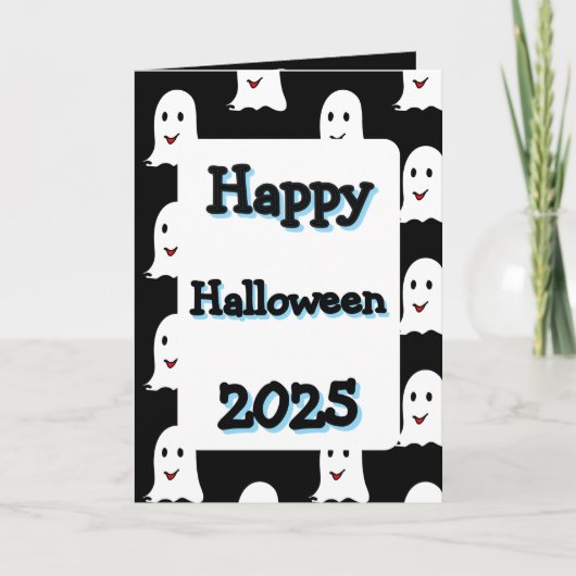 Happy Halloween gift greeting card 2025 カード (正面)
