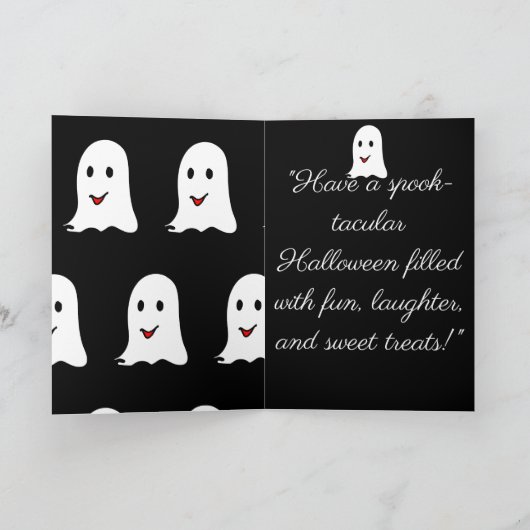 Happy Halloween gift greeting card 2025 カード (内部)