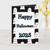 Happy Halloween gift greeting card 2025 カード (黄色い花)