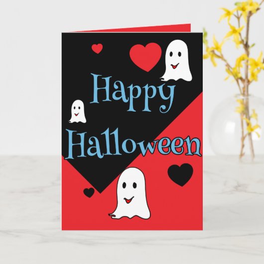 Happy Halloween gift ideas greeting card カード (黄色い花)