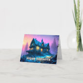 Happy Halloween Haunted House カード (正面)