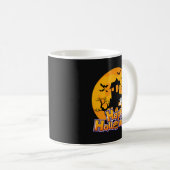 Happy Halloween Haunted House Moon コーヒーマグカップ (正面右)