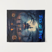 Happy Halloween Haunted Trick of Treaters タペストリー (正面(横))