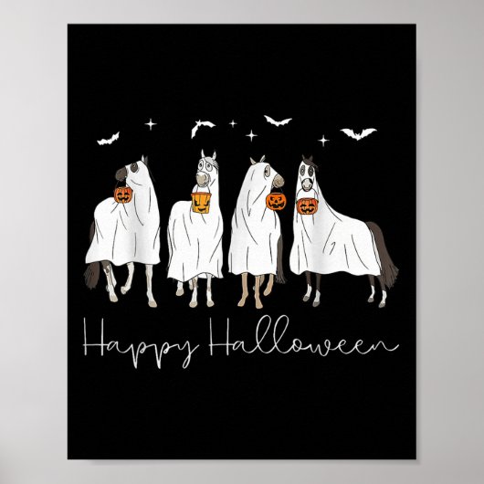 Happy Halloween Horse Ghost 2025 ポスター (正面)