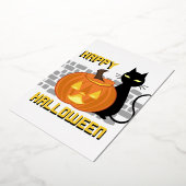 Happy Halloween invitations 箔招待状 (回転した状態)