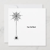 Happy Halloween Jack O'lantern Pumpkin 招待状 (裏面)