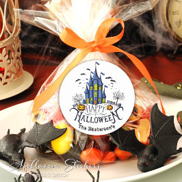 Happy Halloween Kids Party Halloween ラウンドシール