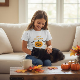 Happy Halloween Kids Pumpkin T-Shirt Tシャツ