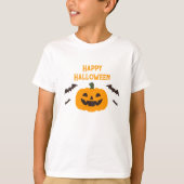 Happy Halloween Kids Pumpkin T-Shirt Tシャツ (正面)