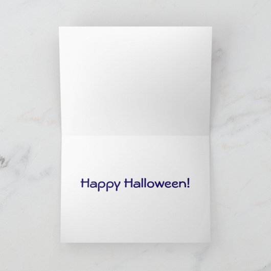 Happy Halloween Kitty Grotesques card カード (内部)