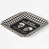 Happy Halloween Laughing Skulls Paper Plate ペーパープレート (傾斜あり)