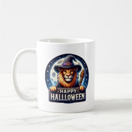 Happy Halloween Lion Coffee Mug, Animal Gift コーヒーマグカップ