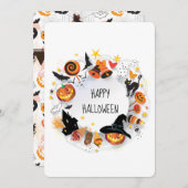 Happy Halloween Modern Spooky and Pumpkin Holiday  (正面/裏面)