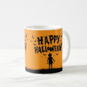 Happy Halloween:Mug with Mysterious Silhouette コーヒーマグカップ (正面右)
