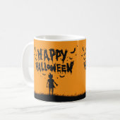 Happy Halloween:Mug with Mysterious Silhouette コーヒーマグカップ (正面左)