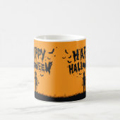 Happy Halloween:Mug with Mysterious Silhouette コーヒーマグカップ (中央)