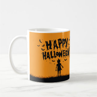 Happy Halloween:Mug with Mysterious Silhouette コーヒーマグカップ