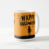 Happy Halloween:Mug with Mysterious Silhouette コーヒーマグカップ (正面右)