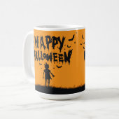Happy Halloween:Mug with Mysterious Silhouette コーヒーマグカップ (正面左)