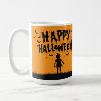 Happy Halloween:Mug with Mysterious Silhouette コーヒーマグカップ