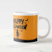 Happy Halloween:Mug with Mysterious Silhouette ジャンボコーヒーマグカップ (右)