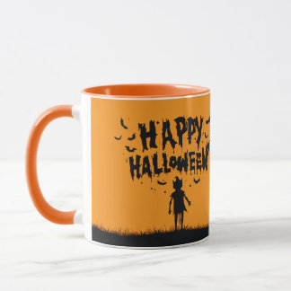 Happy Halloween:Mug with Mysterious Silhouette マグカップ