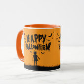 Happy Halloween:Mug with Mysterious Silhouette マグカップ (正面左)
